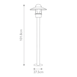 Słupek ogrodowy Klampenborg (KLAMPENBORG-BOL-SIL) - Elstead Lighting