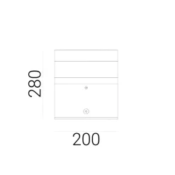 Słupek STAVANGER 1247 ALUMINIUM LED 8,4W 3000K 28CM EEI D Norlys