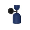 SUPURU W granatowa lampa ścienna / kinkiet z czarną rurką (SUK11320) - Ummo