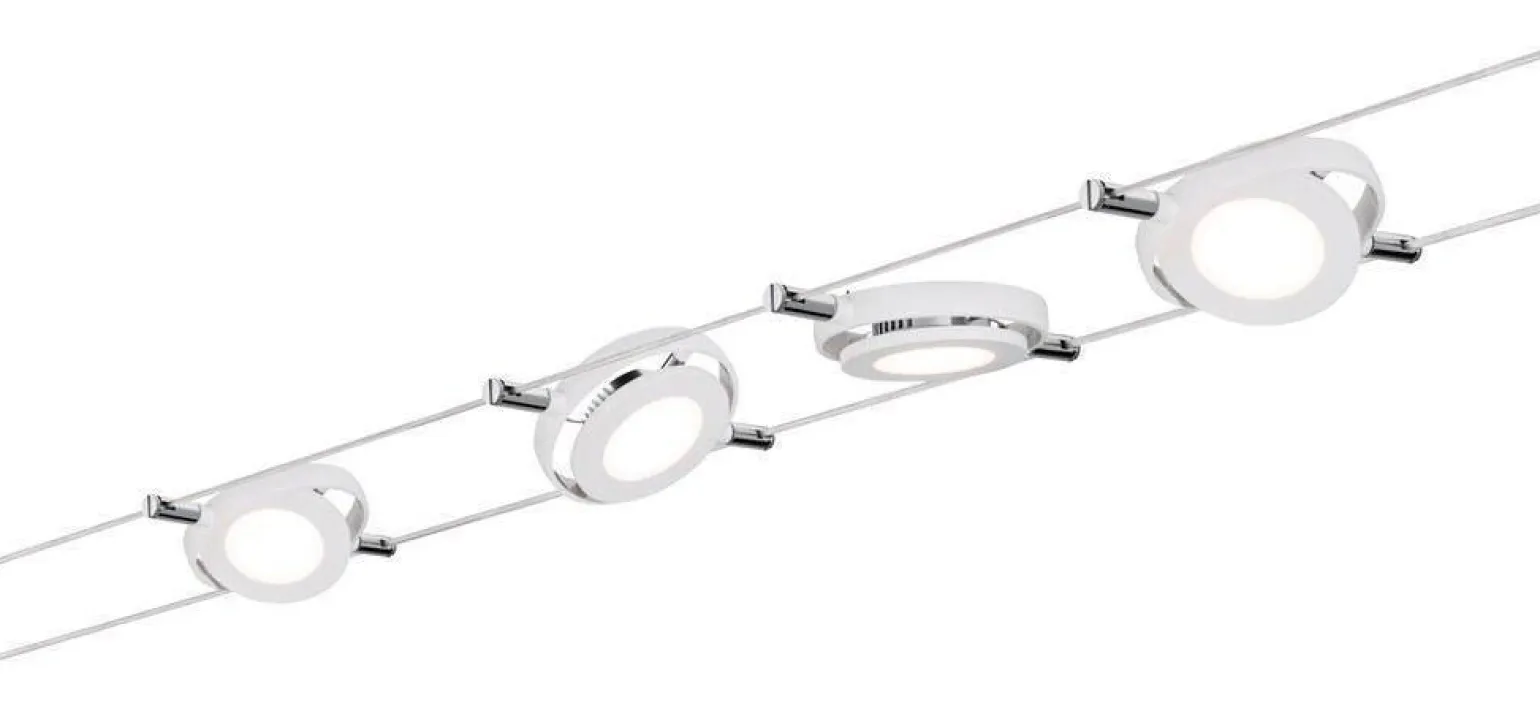 System linkowy BLE RoundMac 4x4W Biały Mat 230V/12VA DC 36VA regulacja temperatury (PL50107) - PAULMANN