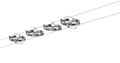 System linkowy Cardan max. 4x10W GU5,3 Chrom Matowy 230/12V 80VA Metal (PL94144) - PAULMANN