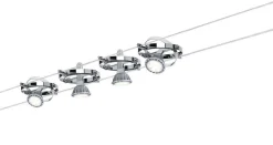 System linkowy Cardan max. 4x10W GU5,3 Chrom Matowy 230/12V 80VA Metal (PL94144) - PAULMANN