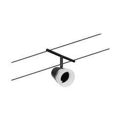 System linkowy DC Spot Cone max10W Cz mat/Chrom GU5,3 12V DC twszt/met (PL94464) - Paulmann