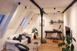 System linkowy DC Spot Cup max10W Cz mat/Chrom GU5,3 12V DC twszt/met (PL94470) - Paulmann