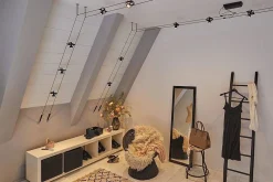 System linkowy DC zest Cardan max.8x7W GU5,3 Cz-mt /Chrom 230V/12V DC 60VA metal (PL94494) - Paulmann