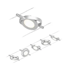 System linkowy RoundMac chrom matowy/Chrom max. 5x4,5W bez lampki DC (PL94414) - PAULMANN