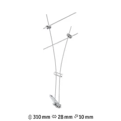 System linkowy Spot Comet max1x50W Chrom mat GU5,3 12V metal (PL94487) - Paulmann
