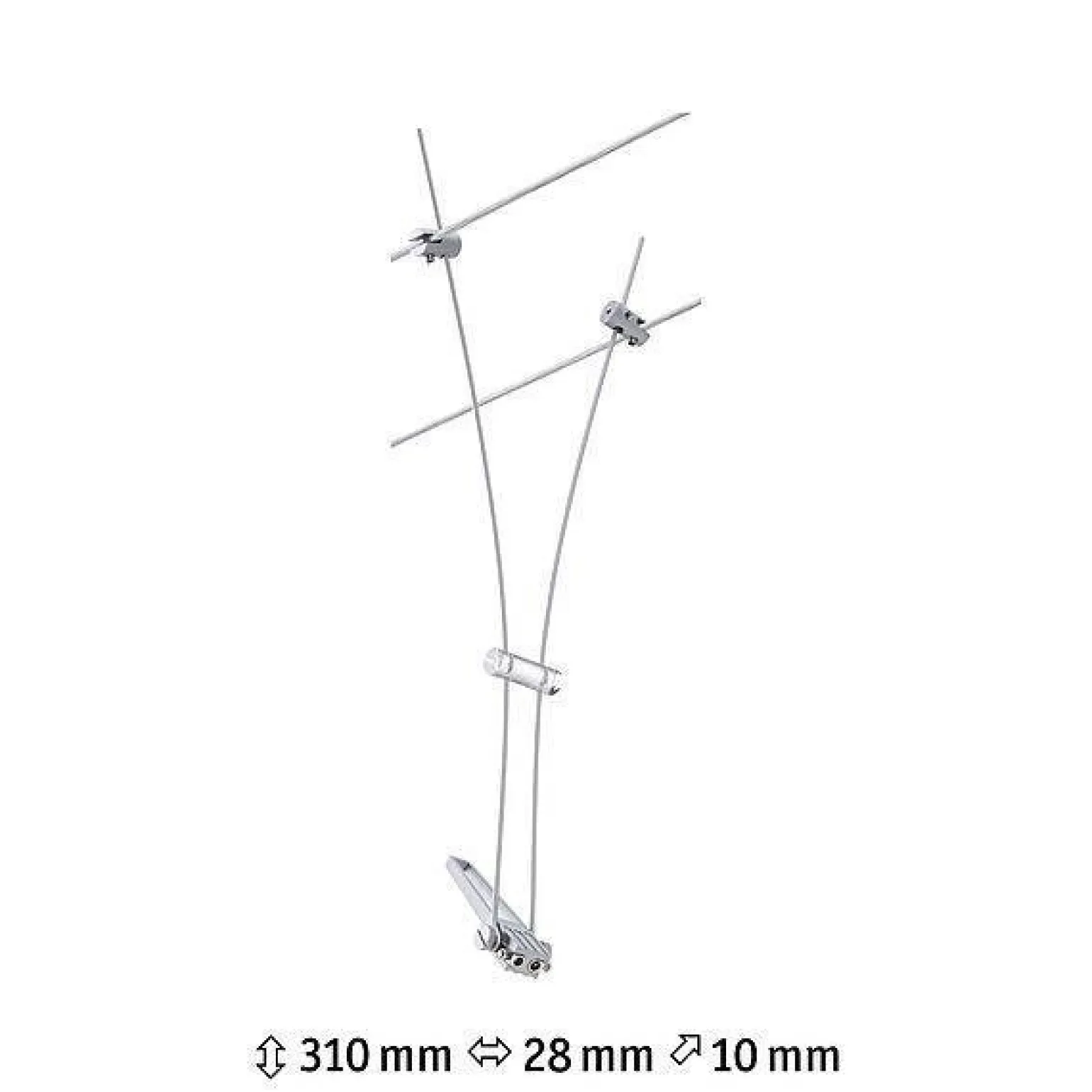 System linkowy Spot Comet max1x50W Chrom mat GU5,3 12V metal (PL94487) - Paulmann