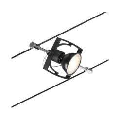 System linkowy spot MacII max1x10W GU5,3 Czarny mat/Chrom 12V DC 60VA twszt/metal (PL94435) - Paulmann