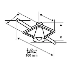 System linkowy spot Sheela max1x10W GU5,3 Chrom mat/Chrom 12V DC 60VA twszt/metal (PL94449) - Paulmann