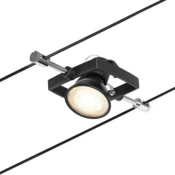 System linkowy zestaw MacII max5x10W GU5,3 Czarny mat/Chrom 12V DC 60VA twszt/metal (PL94434) - Paulmann