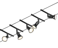 System linkowy zestaw Salt max5x10W GU5,3 Czarny mat/Chrom 12V DC 60VA twszt/metal (PL94446) - Paulmann