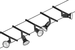 System linkowy zestaw Salt max5x10W GU5,3 Czarny mat/Chrom 12V DC 60VA twszt/metal (PL94446) - Paulmann