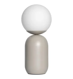 Szklana lampa stołowa NOTTI Nordlux E14 25W Metal Szary