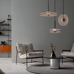 Szklana lampa wisząca Casy dymna LED CCT (LP-3176/1P S SM) - Light Prestige