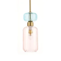 Szklana lampa wisząca MOLLY PINK 1xE14 (ML1822) - Milagro