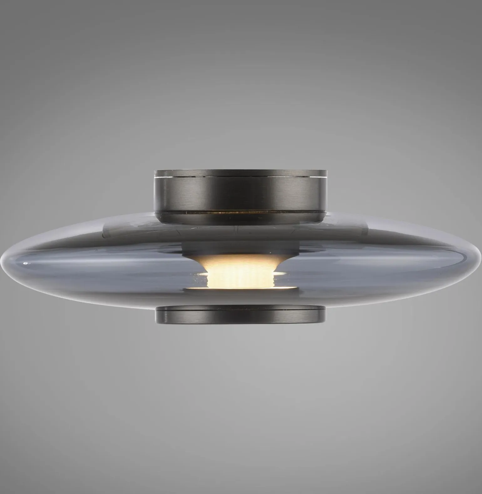 Szklany, ściemnialny kinkiet PURE VITRUM SZARY (6082-15) - Paul Neuhaus