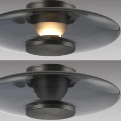 Szklany, ściemnialny kinkiet PURE VITRUM SZARY (6082-15) - Paul Neuhaus