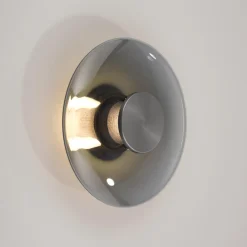 Szklany, ściemnialny kinkiet PURE VITRUM SZARY (6082-15) - Paul Neuhaus