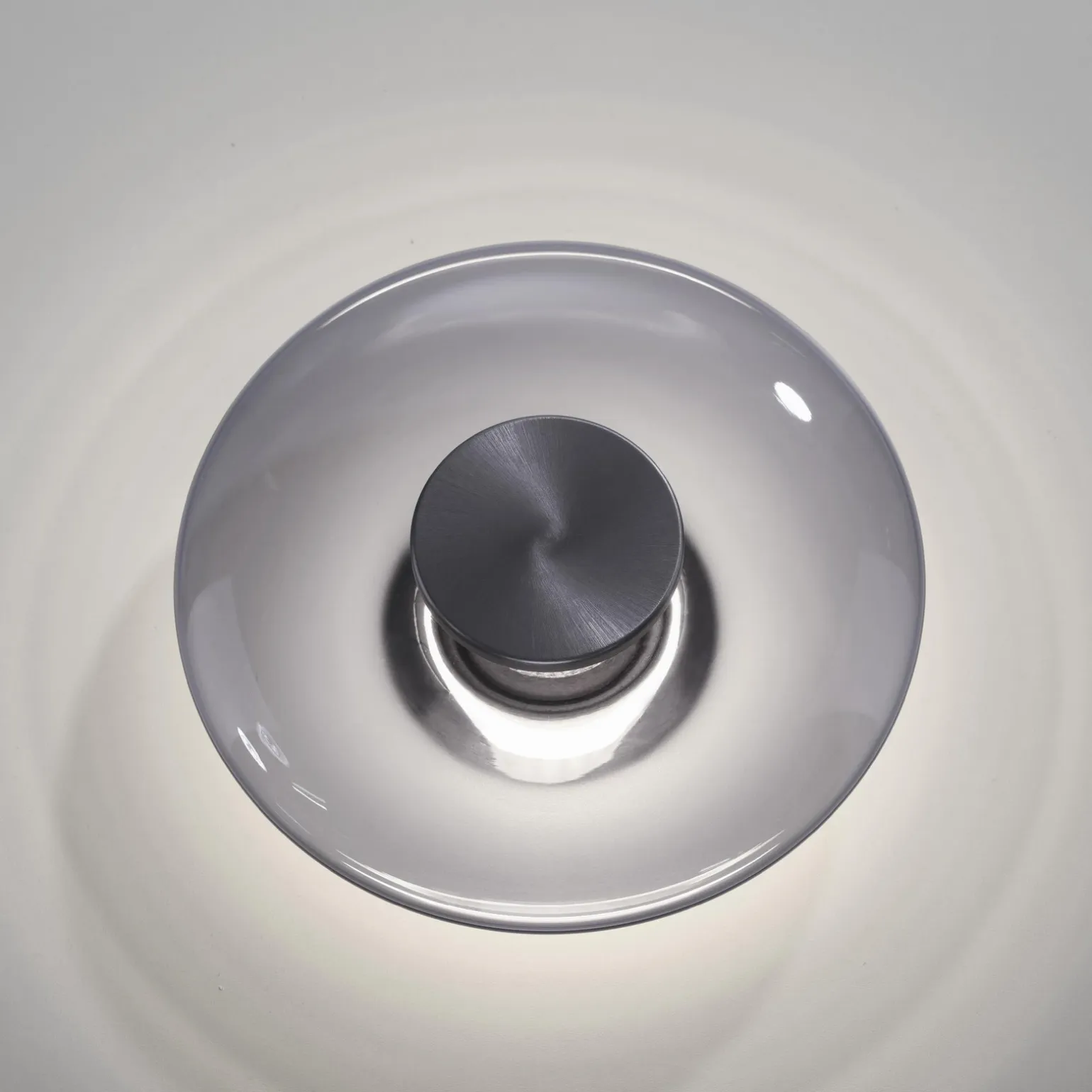 Szklany, ściemnialny kinkiet PURE VITRUM SZARY (6082-15) - Paul Neuhaus