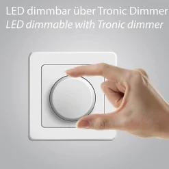 Szklany, ściemnialny kinkiet PURE VITRUM SZARY (6082-15) - Paul Neuhaus