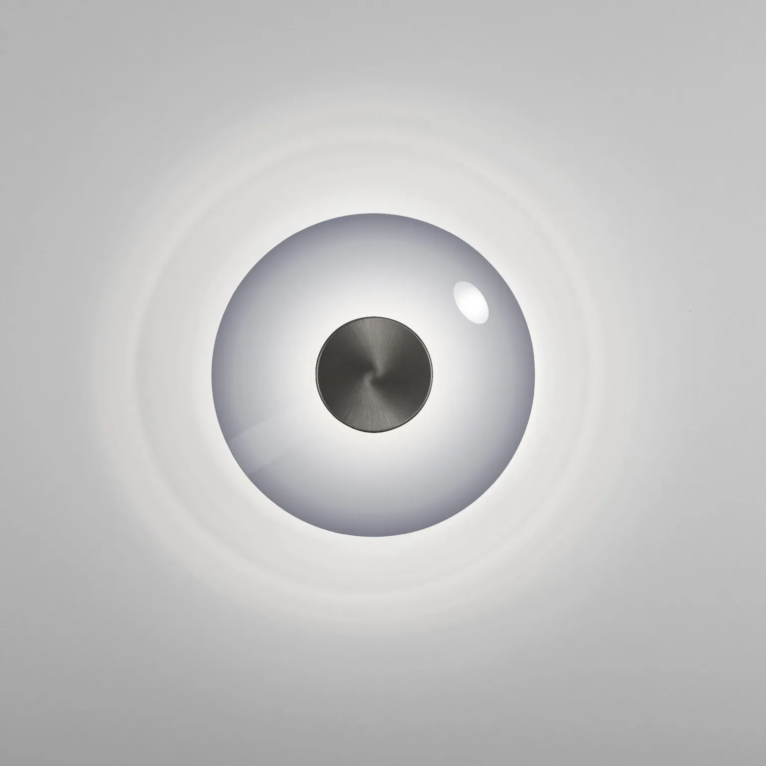 Szklany, ściemnialny kinkiet PURE VITRUM SZARY (6082-15) - Paul Neuhaus