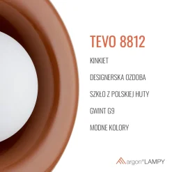 Szklany kinkiet TEVO (8812) - Argon