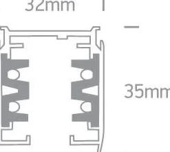 Szyna 3 fazowa 1 metr czarna (MYL.00055) - Make Your Light