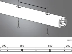 Szyna URail 1,5m Czarna 1phase (PL95666) - PAULMANN