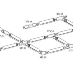 Szynoprzewód 1m (czarny) (8097) - Shilo