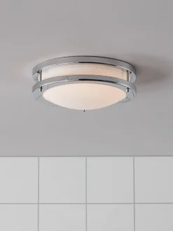 TABY LED Plafon Chrom/Biały