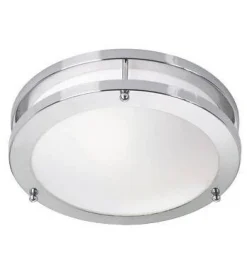 TABY LED Plafon Chrom/Biały