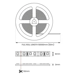 Taśma Led 60/m IP20 3000K (50m) (EKPL625) - Eko-Light