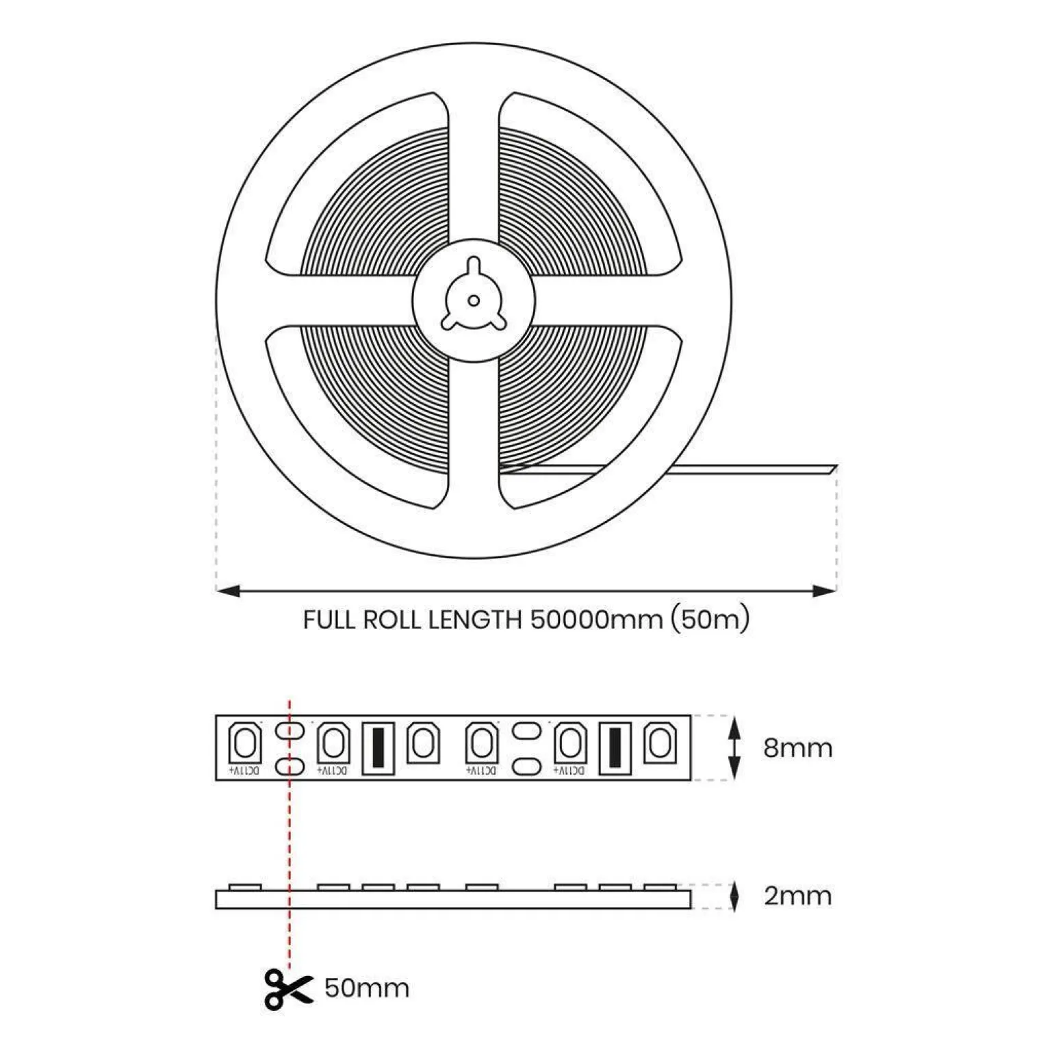 Taśma Led 60/m IP20 3000K (50m) (EKPL625) - Eko-Light