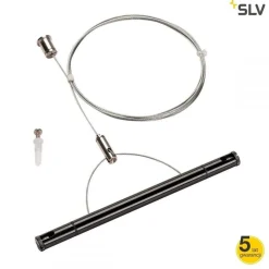 Tenseo, podwieszenie druciane, kolor czarny (1002697) - SLV