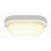 TERANG 2, lampa ścienna i sufitowa outdoor, LED, 3000K, IP44, owalna, biała, 11W (229931) - SLV