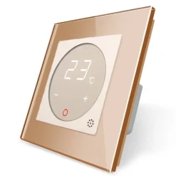 Termostat LIVOLO + Ramka pojedyncza Złota GPF-1 (VL-C701TMC-EC-63) LIVOLO