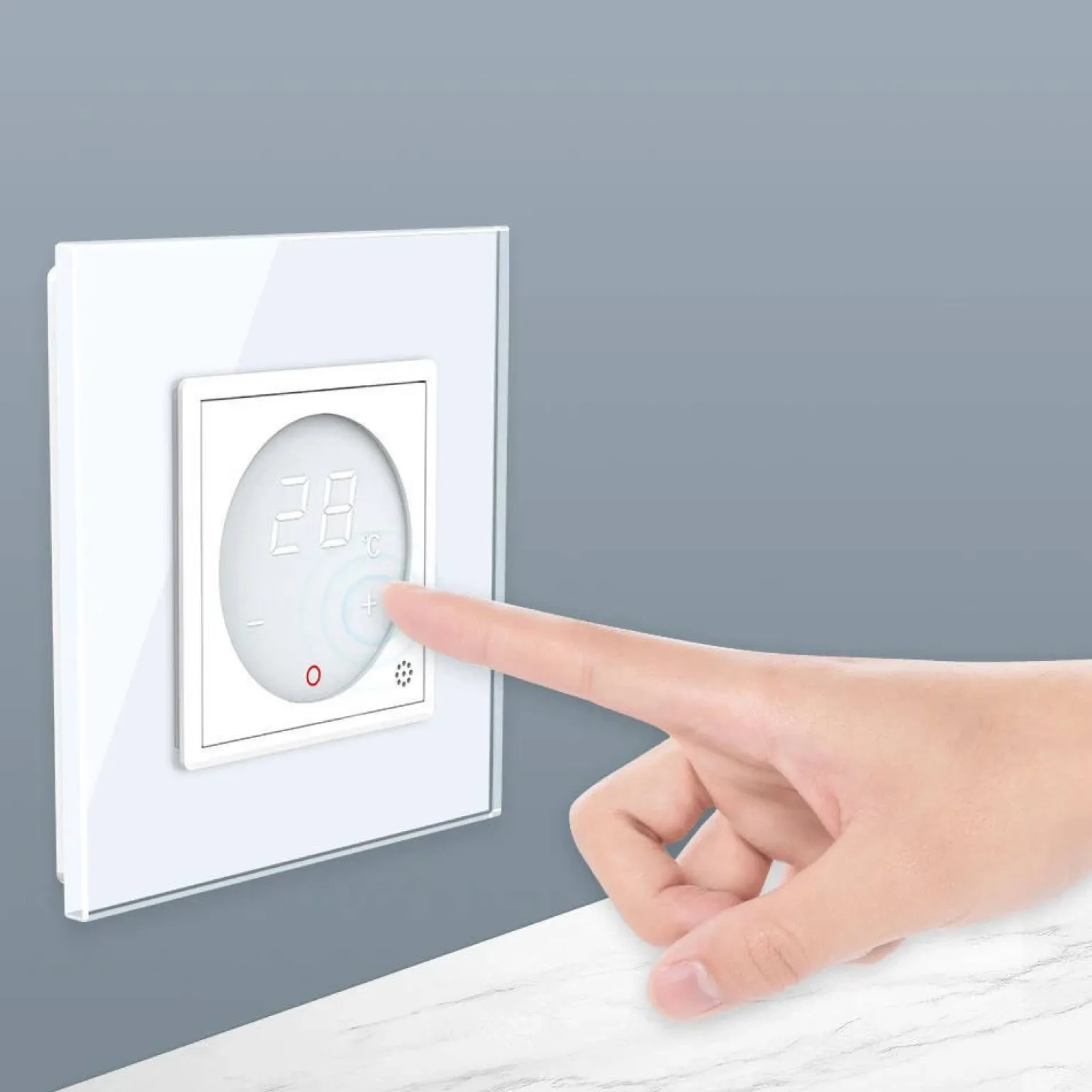 Termostat LIVOLO + Ramka pojedyncza Złota GPF-1 (VL-C701TMC-EC-63) LIVOLO