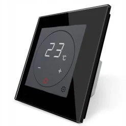 Termostat LIVOLO + Ramka pojedyncza Czarna GPF-1 (VL-C701TMC-EC-62) LIVOLO