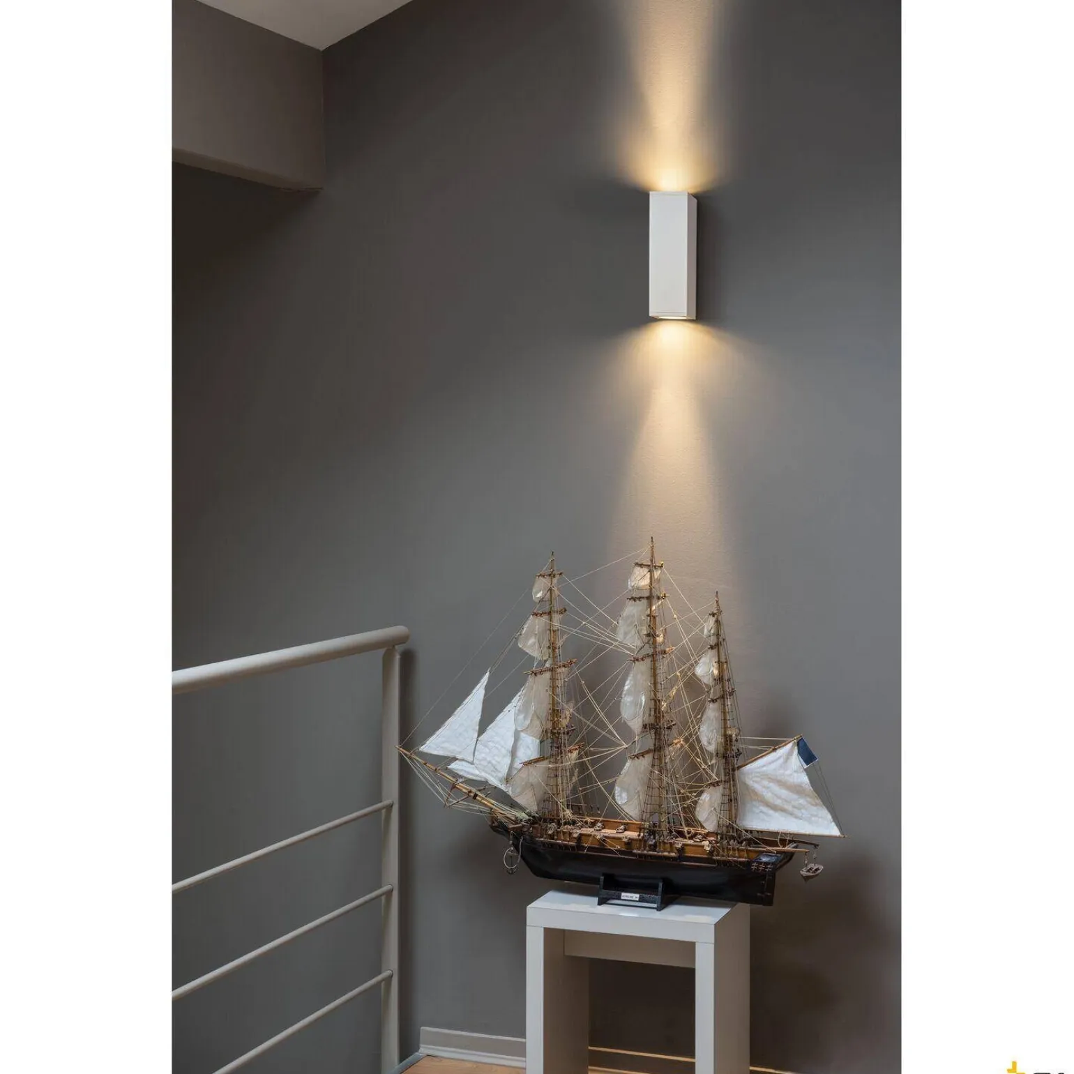 THEO UP/DOWN, QPAR51, lampa ścienna, kolor biały, maks. 2x50W (1000327) - SLV