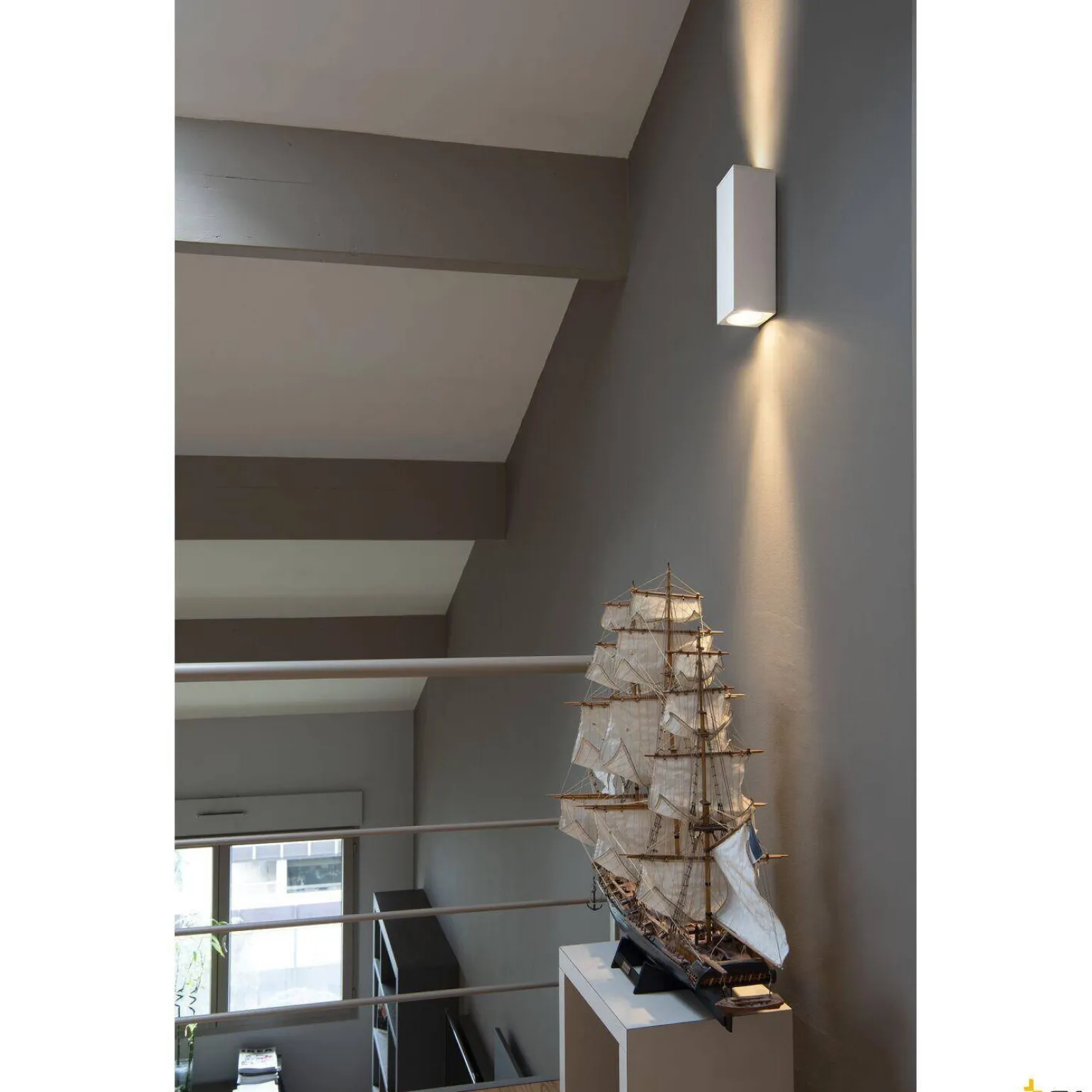 THEO UP/DOWN, QPAR51, lampa ścienna, kolor biały, maks. 2x50W (1000327) - SLV