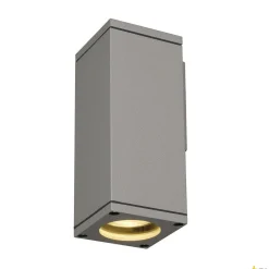 THEO WALL, lampa ścienna outdoor, QPAR51, kwadratowa, srebrnoszara, maks. 35W (229524) - SLV