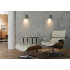 THEO WALL, lampa ścienna outdoor, QPAR51, kwadratowa, srebrnoszara, maks. 35W (229524) - SLV