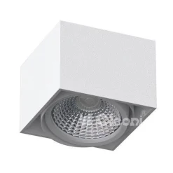 TITO C2 stropowy max. 1x13W, GU10, 230V, czarny głęboki (mat struktura) RAL 9005 (T113C2116) - Cleoni