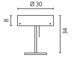 TONGA Lampa biurkowa czarna (67712) Ramko