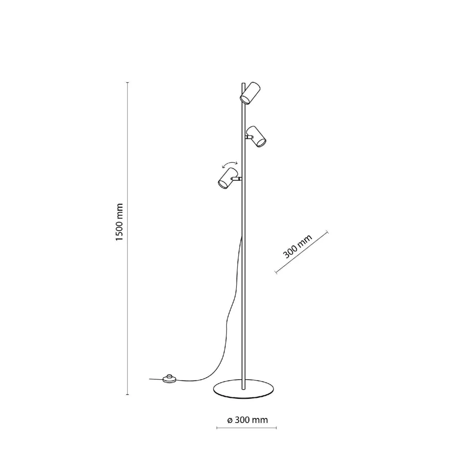TOP LAMPA PODŁOGOWA 3 (16064) - TK Lighting