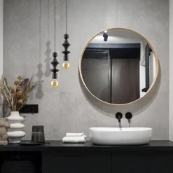 TOWER BLACK Lampa wisząca przy lustrze 1XE27 (10871) - TK Lighting