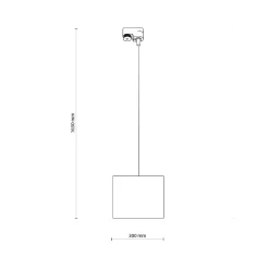 TRACER BLACK 300 1XE27 (10673) - TK Lighting