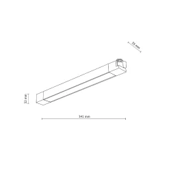 TRACER PANEL LED BLACK 20 W (18190) - TK Lighting