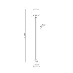 TRACER PRZEWÓD ZASILAJĄCY CZARNY 1 M (5302) - TK Lighting